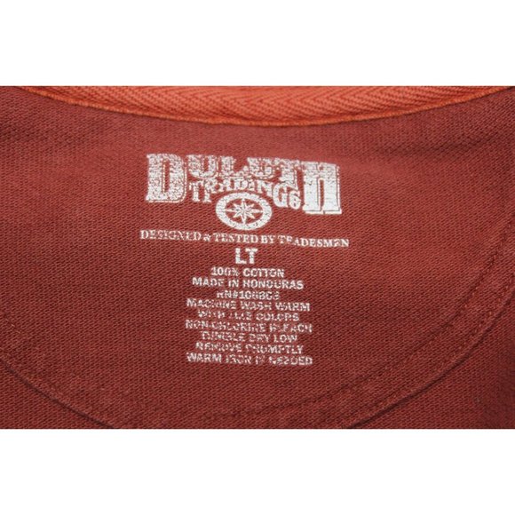 Duluth Trading men's three button long sleeve knit‎ Henley shirt LT - Picture 8 of 11